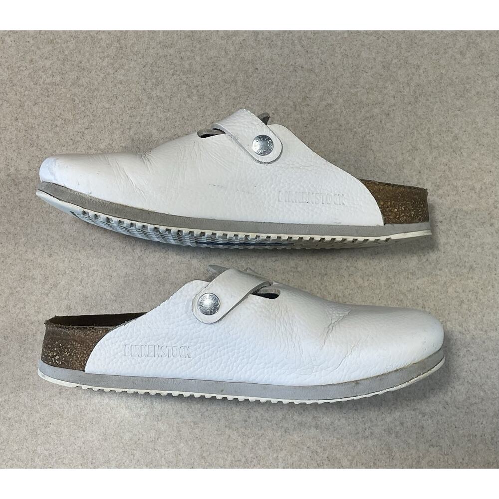 Birkenstock Boston Super Grip White Natural Leather Women’s Size 36/US 5-5.5 - Picture 5 of 14
